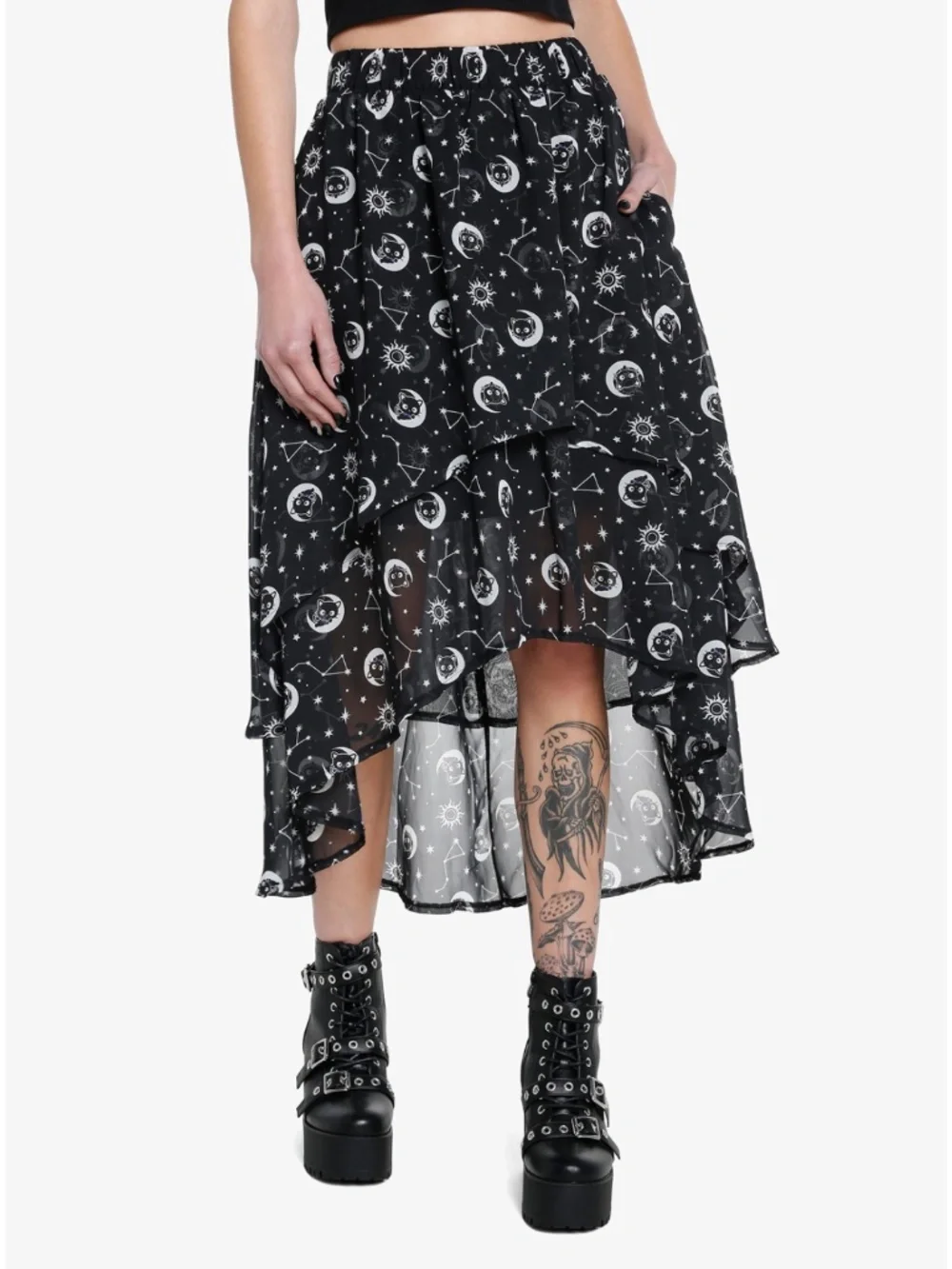 Hot Topic Chococat Celestial Hi-Low Skirt XS